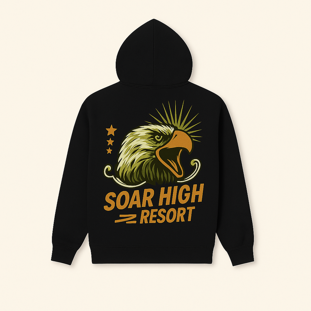 Hoodie "SOAR HIGH RESORT"