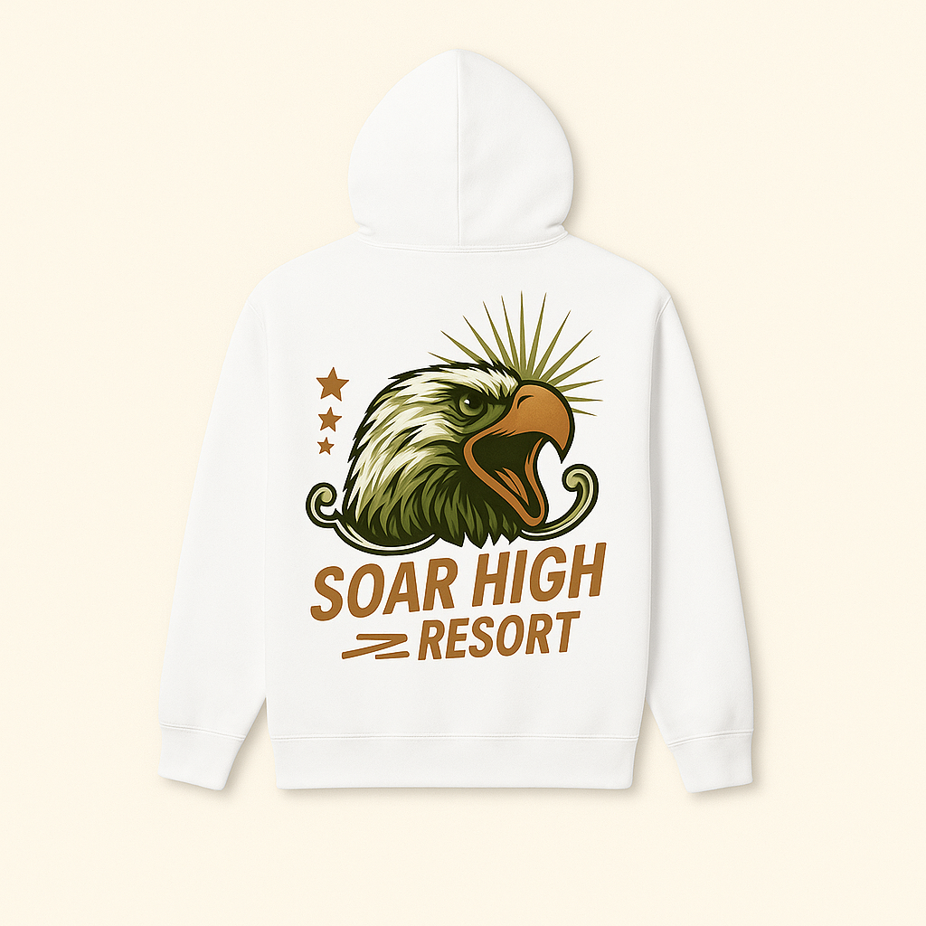 Hoodie "SOAR HIGH RESORT"