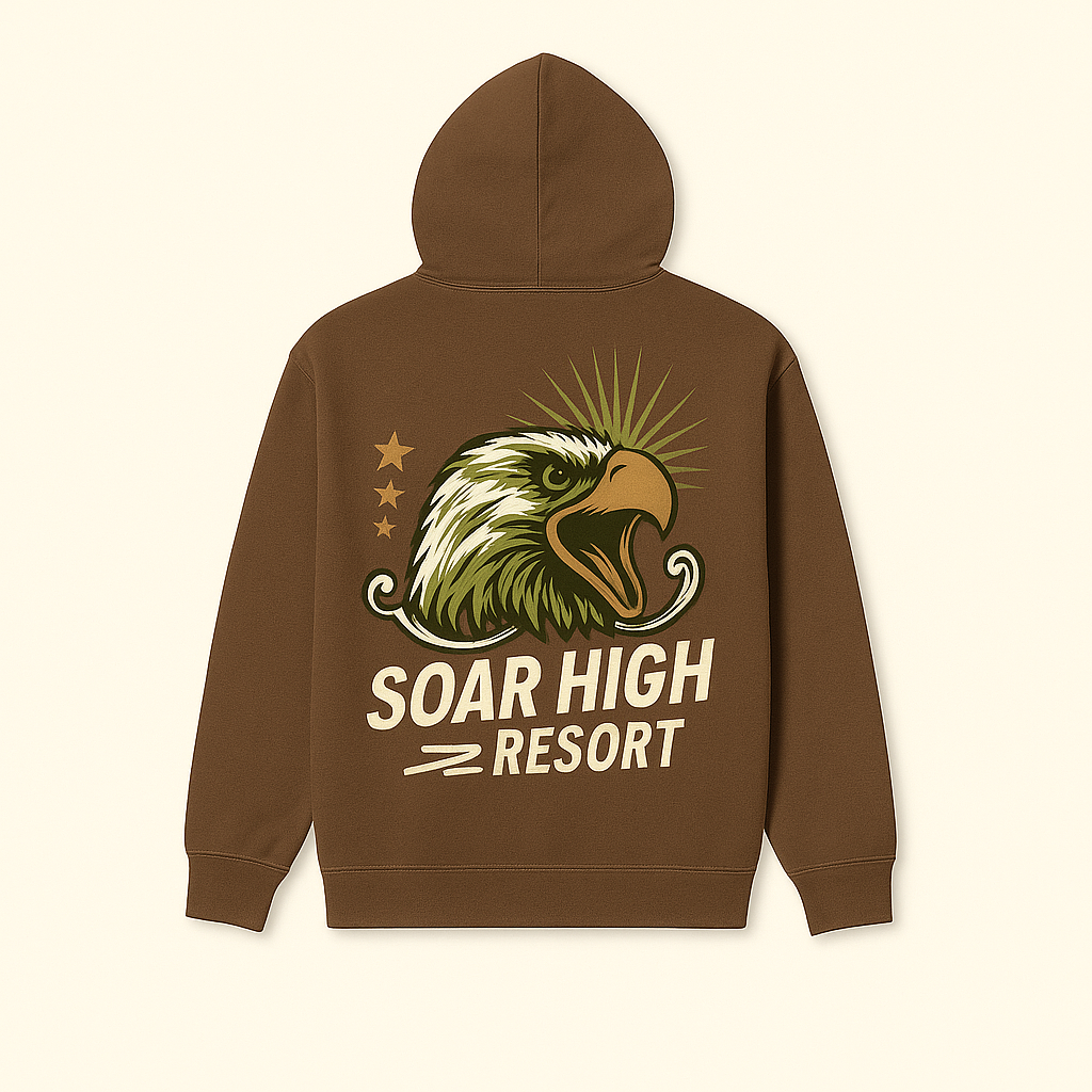 Hoodie "SOAR HIGH RESORT"